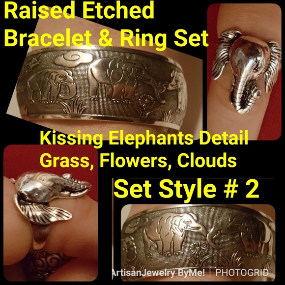 Sale Artisan Elephant HandmadeBracelet&Ring Sets - Picture 13 of 14